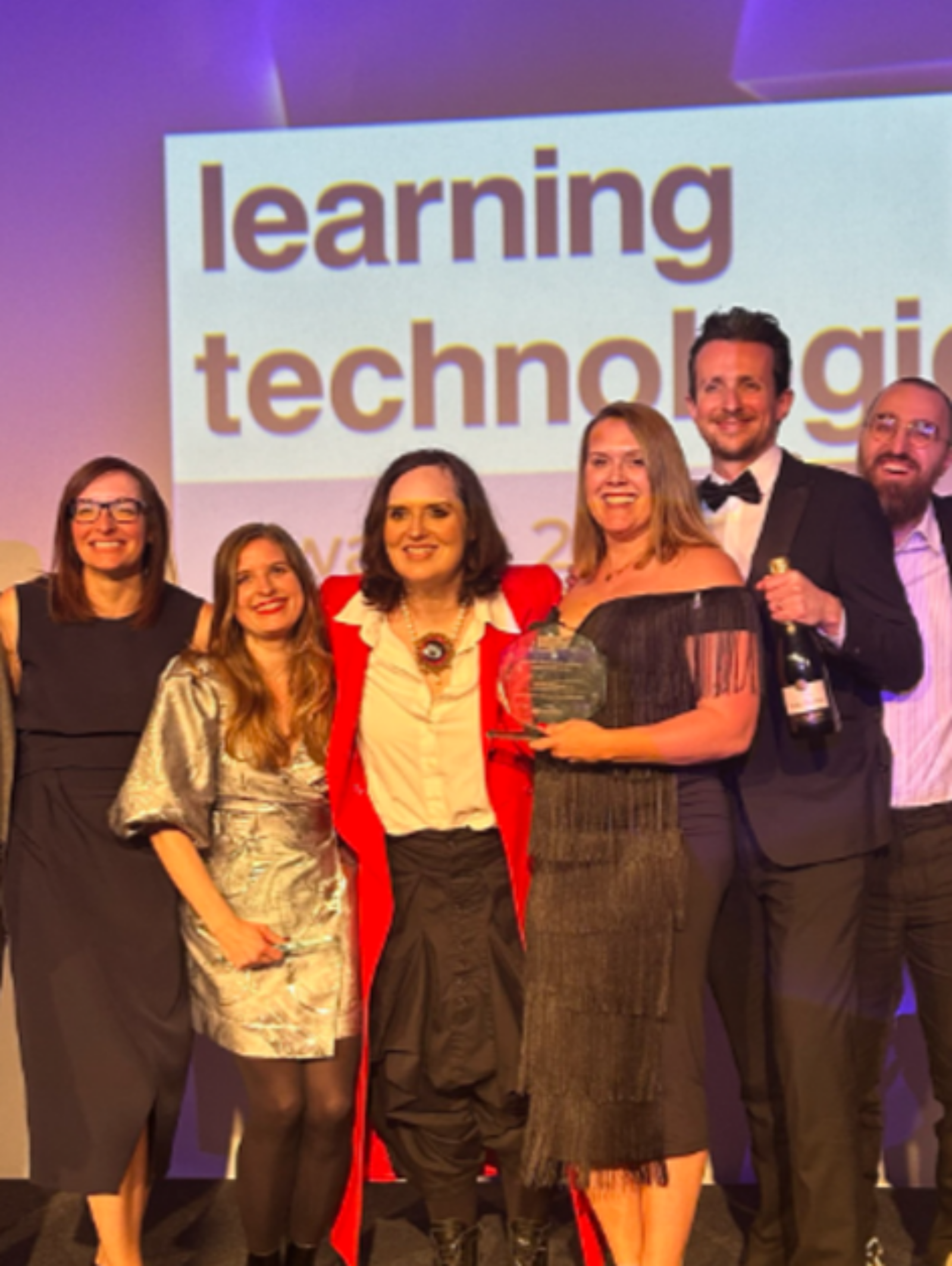 Mindtools and SWR teams at Learning Technologies Awards ceremony